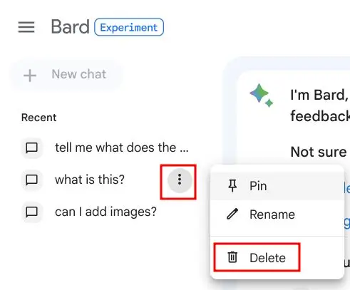 How to Delete Your Google Bard Chat History